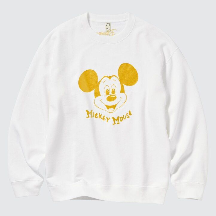 vit uniqlo mickey shines ut graphic sweatshirt herrtröja
