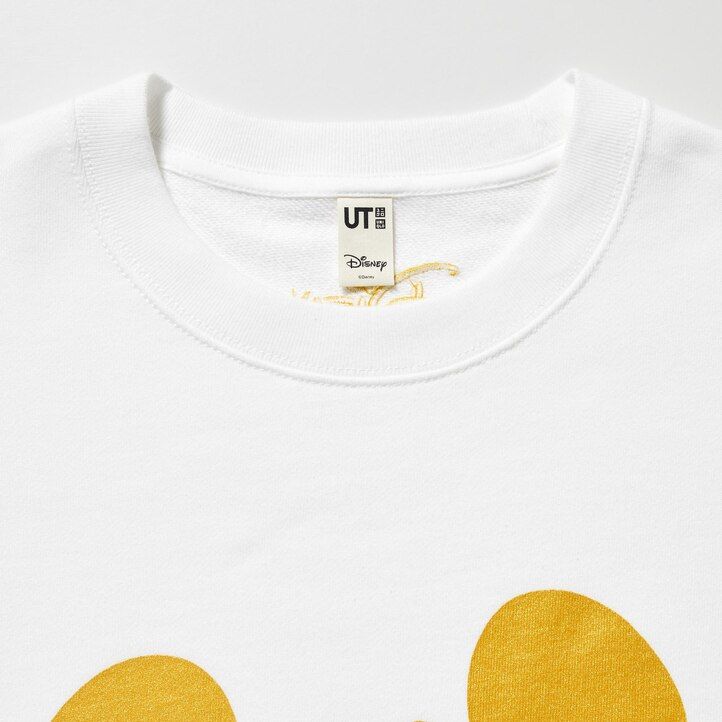 vit uniqlo mickey shines ut graphic sweatshirt herrtröja