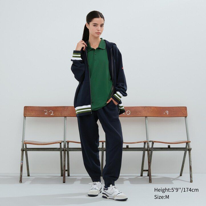 vit uniqlo sweat zipped herrtröja