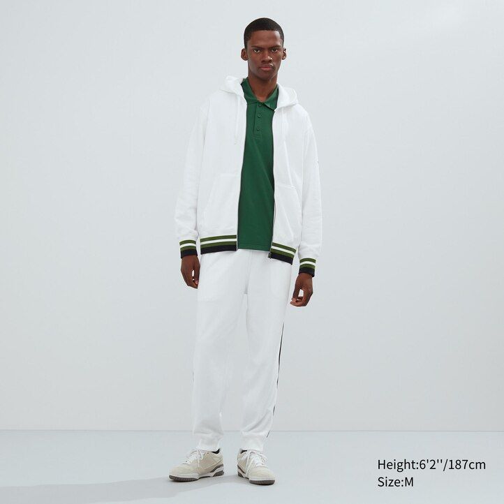 vit uniqlo sweat zipped herrtröja