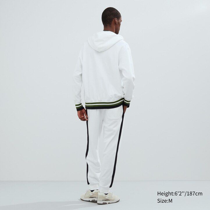 vit uniqlo sweat zipped herrtröja