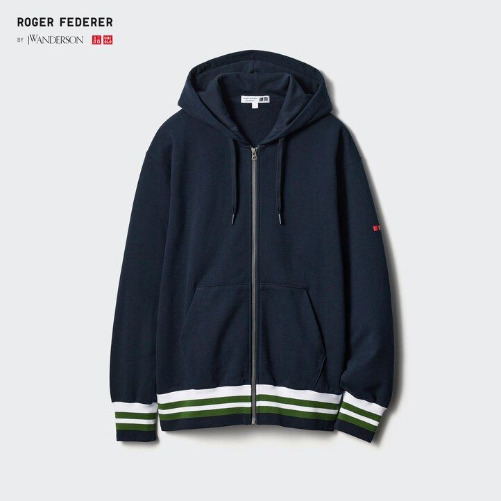 vit uniqlo sweat zipped herrtröja