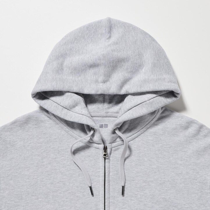 uniqlo sweat zipped herrhuvtröja blå