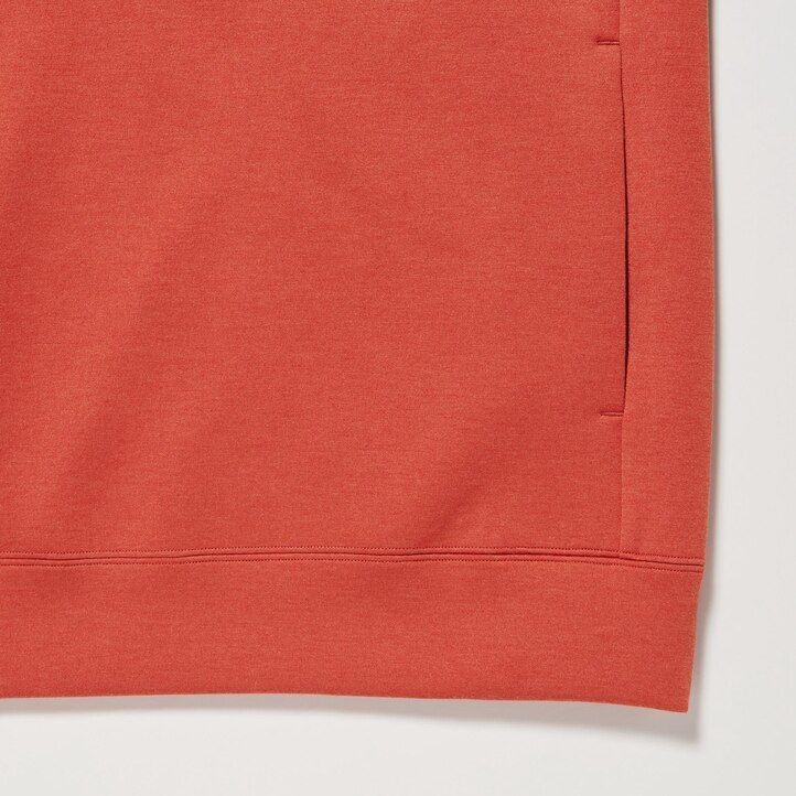 blå uniqlo dry stretch-huvtröja för män