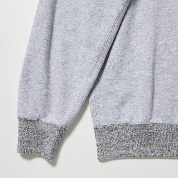 uniqlo college sweatshirt herrluvtröja grå
