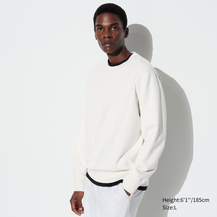 vit uniqlo herrtröja med huva