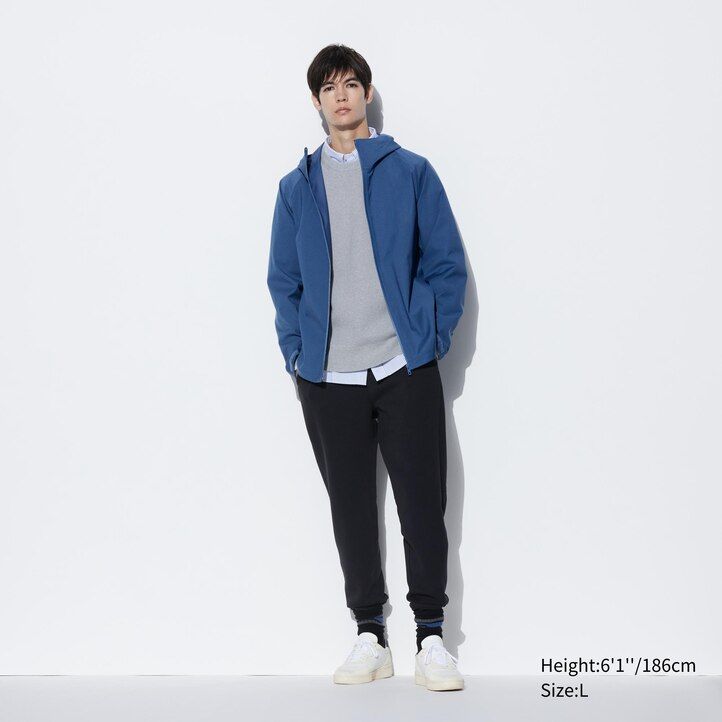 svarta uniqlo blocktech 3d-skurna herrjackor fri frakt