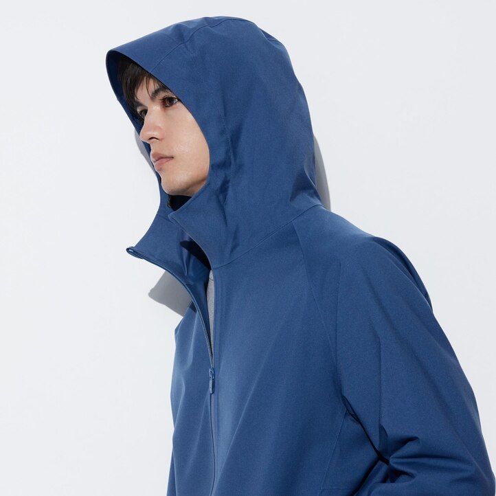 svarta uniqlo blocktech 3d-skurna herrjackor fri frakt
