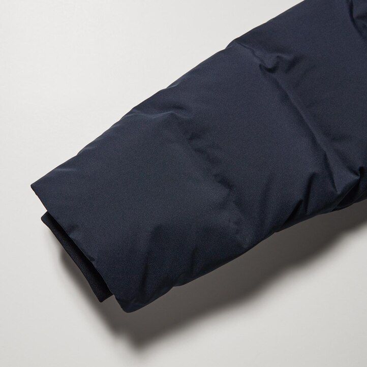 svarta uniqlo sömlösa dunjackor för män