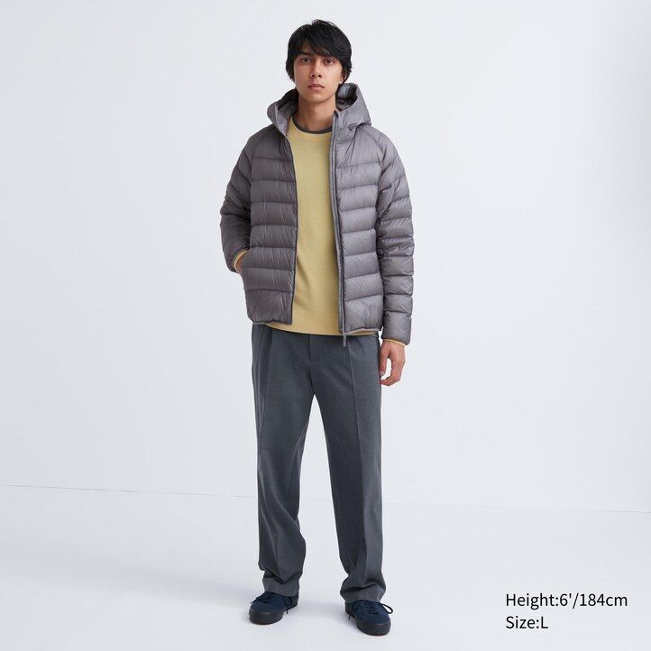 uniqlo ultra light dunjackor grå herr