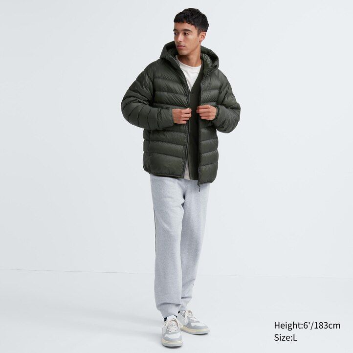 uniqlo ultra light dunjackor grå herr