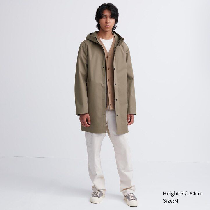 uniqlo blocktech herrjackor svarta