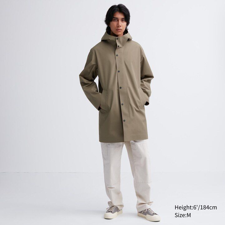 uniqlo blocktech herrjackor svarta
