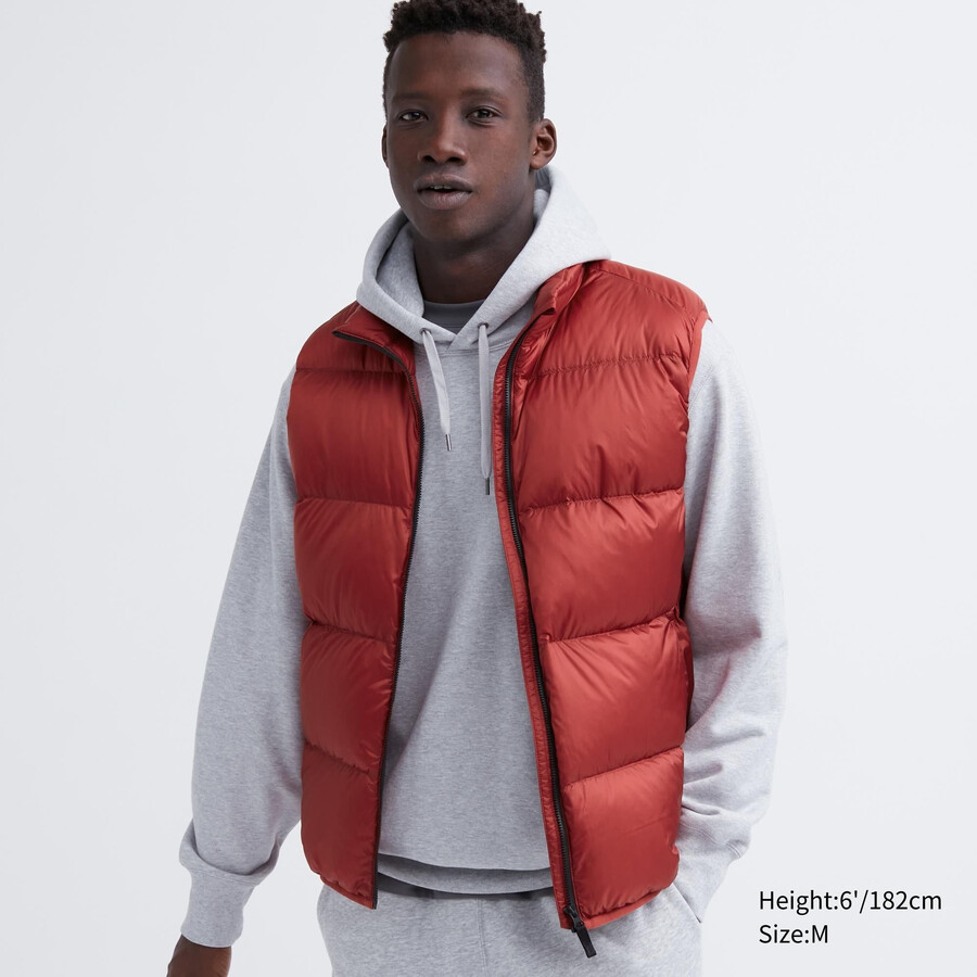 uniqlo ultra light dunjackor röda herr