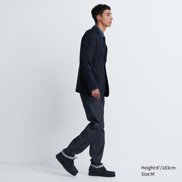 mörkgrå uniqlo comfort jackor för män