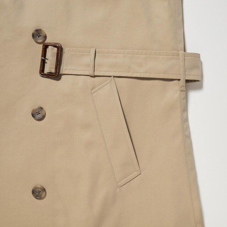 marinblå uniqlo trenchjackor för män