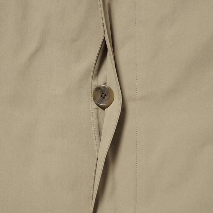 beige uniqlo two way enkelknäppta herrjackor
