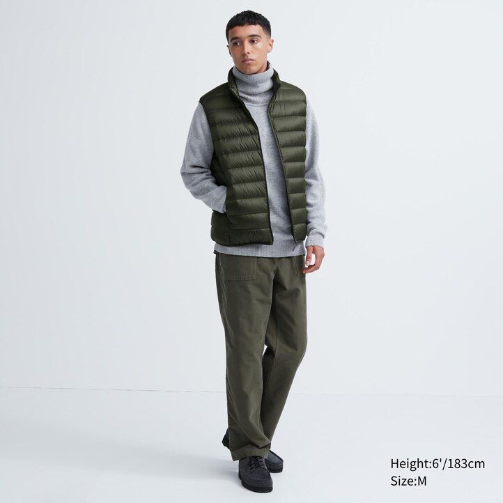 uniqlo ultra light down quilted herrjackor olivgrön