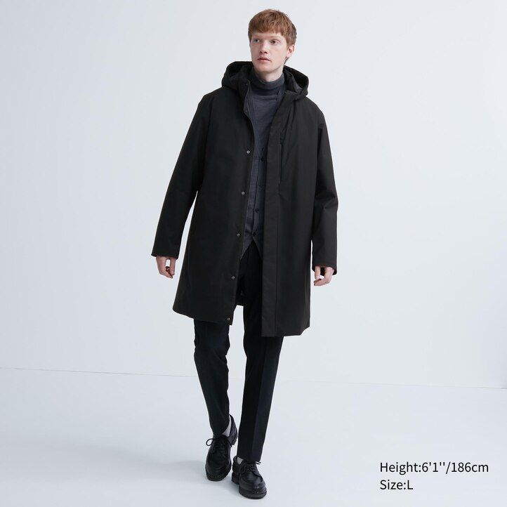 mörkgrå uniqlo hybrid dunjackor för herr