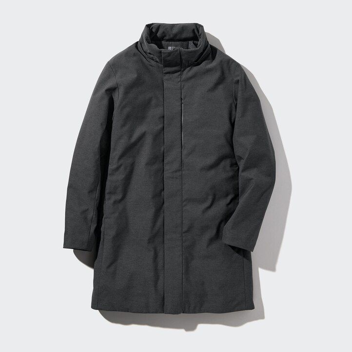 mörkgrå uniqlo hybrid dunjackor för herr