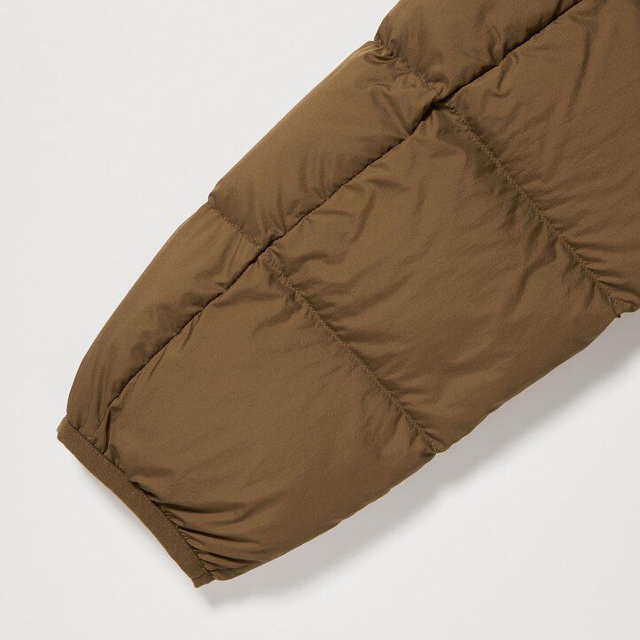 bruna uniqlo ultra light down 3d cut-jackor för män