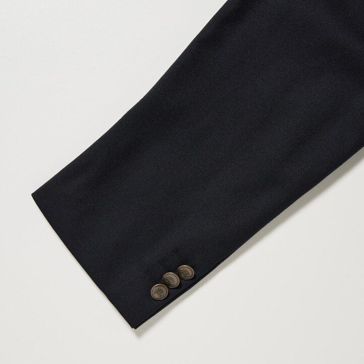 uniqlo skräddarsydda jackor marinblå för män