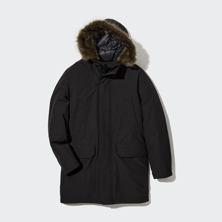 uniqlo ultra warm hybrid dunjackor svarta herr