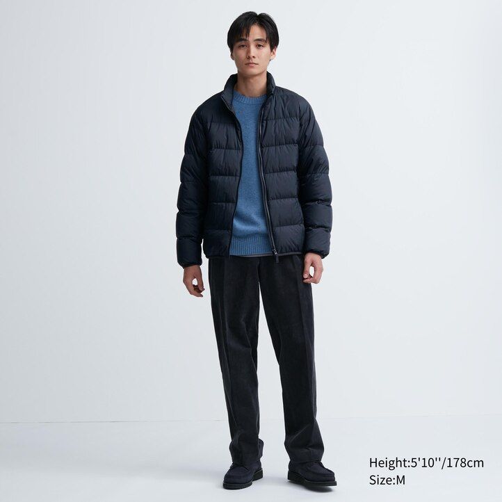 gröna uniqlo ultra light down 3d cut herrjackor