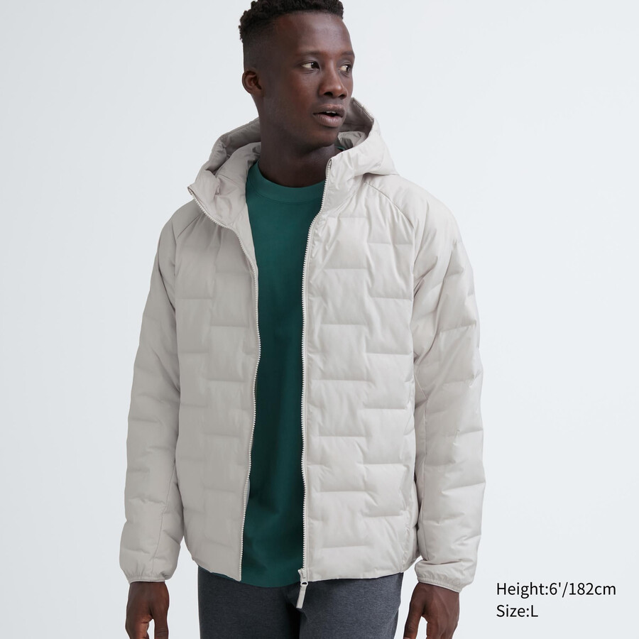 vita uniqlo varma vadderade jackor herr