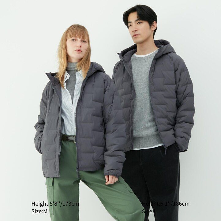 vita uniqlo varma vadderade jackor herr