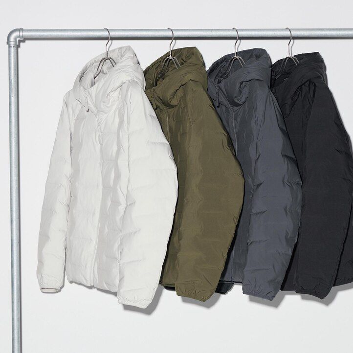 vita uniqlo varma vadderade jackor herr