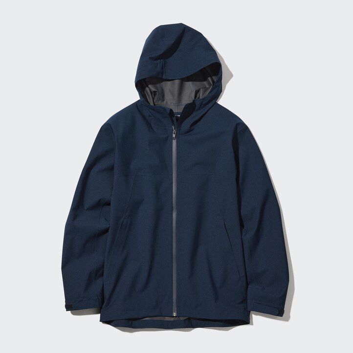 olivgrön uniqlo blocktech 3d cut herrjackor