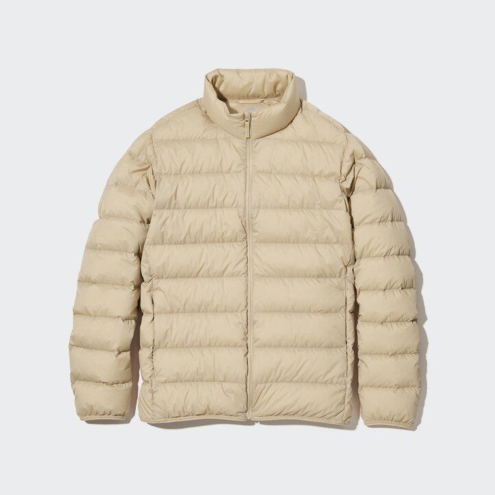 svarta uniqlo ultra light down 3d cut herrjackor