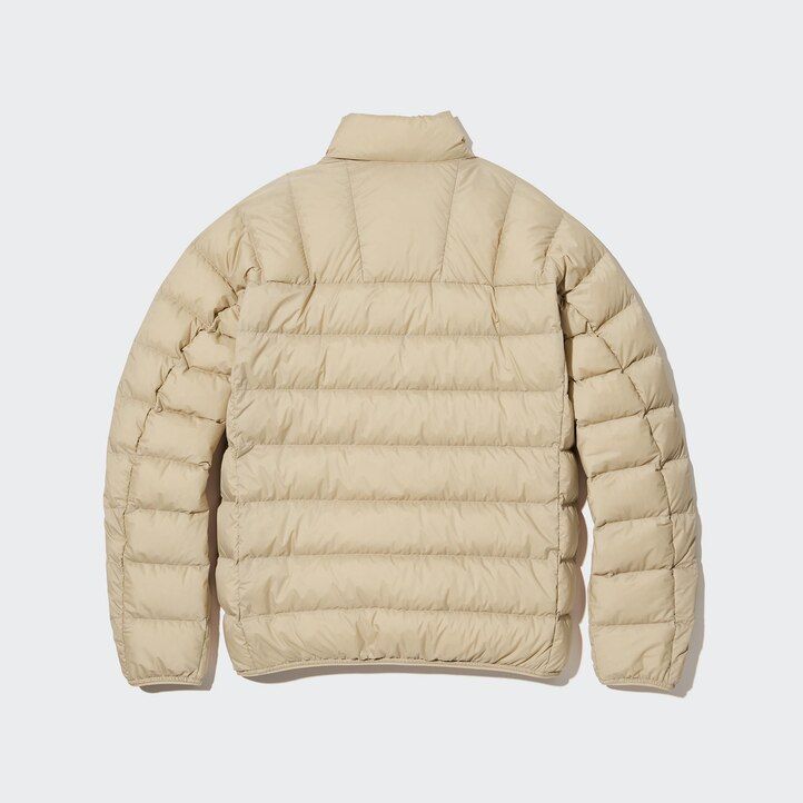svarta uniqlo ultra light down 3d cut herrjackor