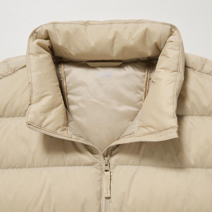 svarta uniqlo ultra light down 3d cut herrjackor