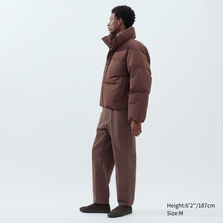 uniqlo vadderade volym herrjackor beige