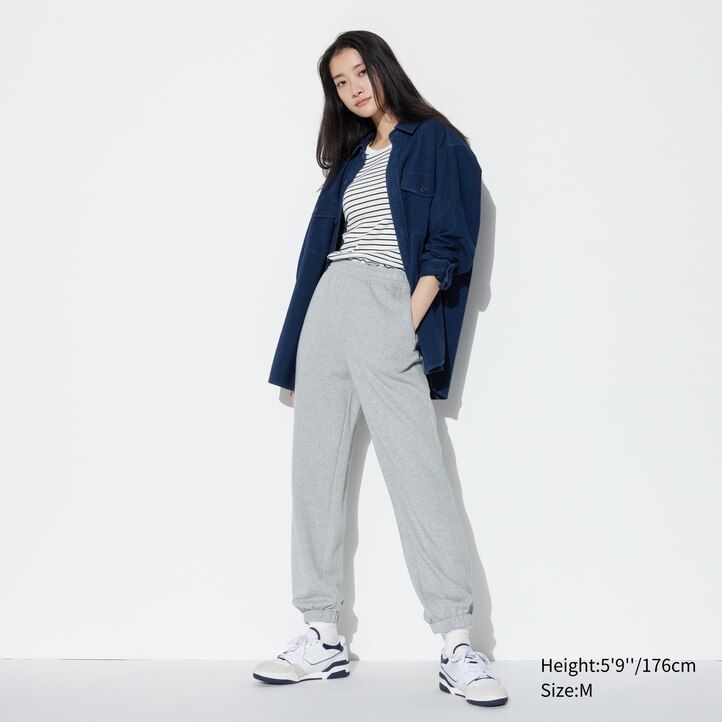 blå uniqlo denim jersey herrjackor