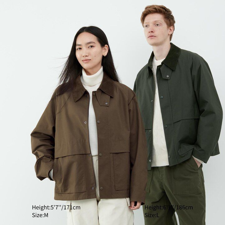 uniqlo utility blousonjackor svarta herr