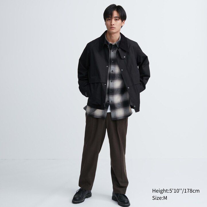 uniqlo utility blousonjackor svarta herr