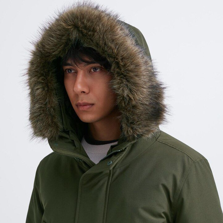 uniqlo ultra warm hybrid dunjackor svarta herr