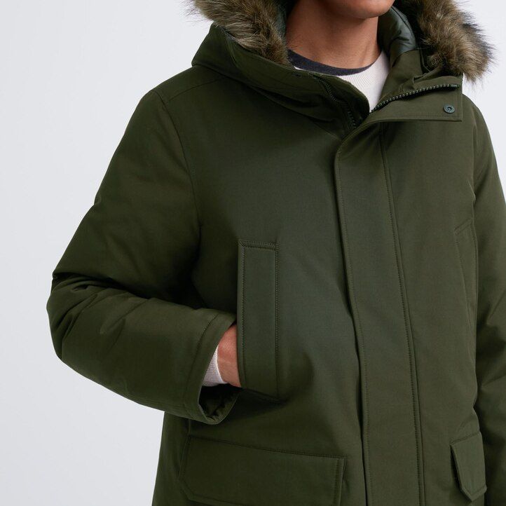 uniqlo ultra warm hybrid dunjackor svarta herr