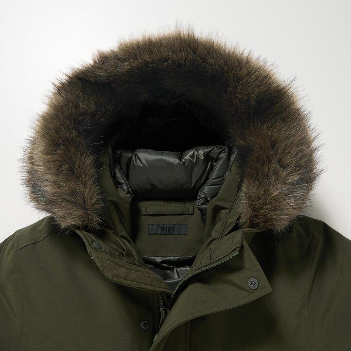 uniqlo ultra warm hybrid dunjackor svarta herr
