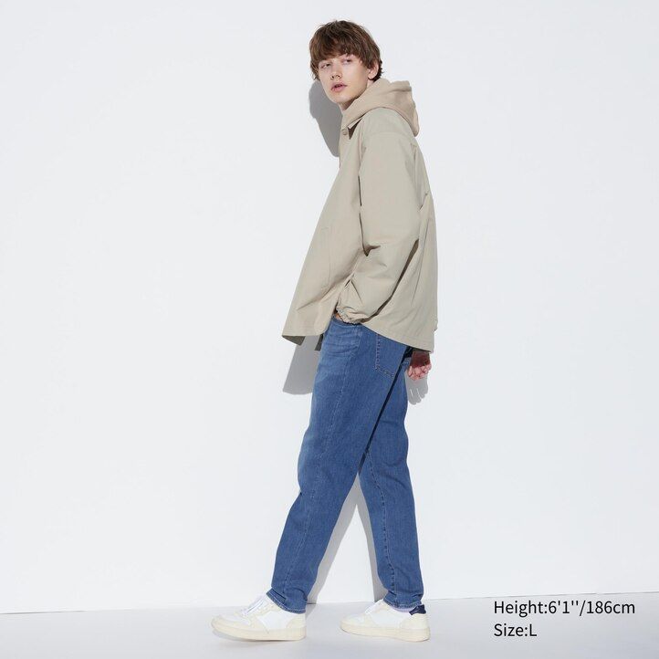 uniqlo ezy ultra stretch herrjeans svarta