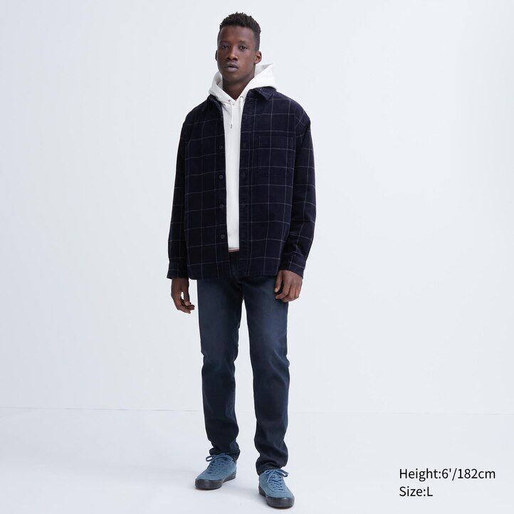 uniqlo ezy ultra stretch soft herrjeans svarta