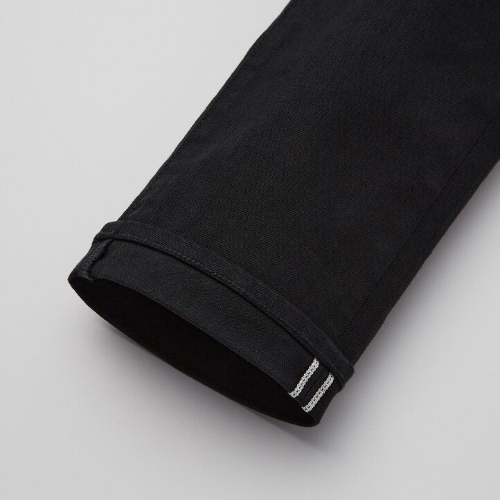 uniqlo selvedge stretch slim fit säsongen 2021 herrjeans marinblå