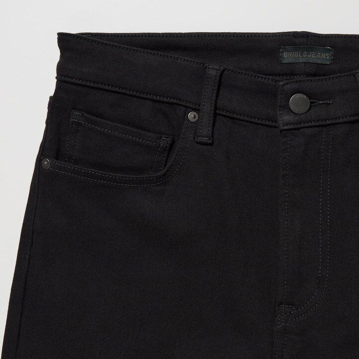 grå uniqlo ultra stretch skinny fit herrjeans