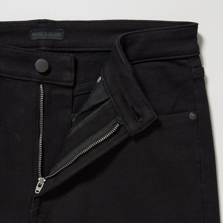grå uniqlo ultra stretch skinny fit herrjeans