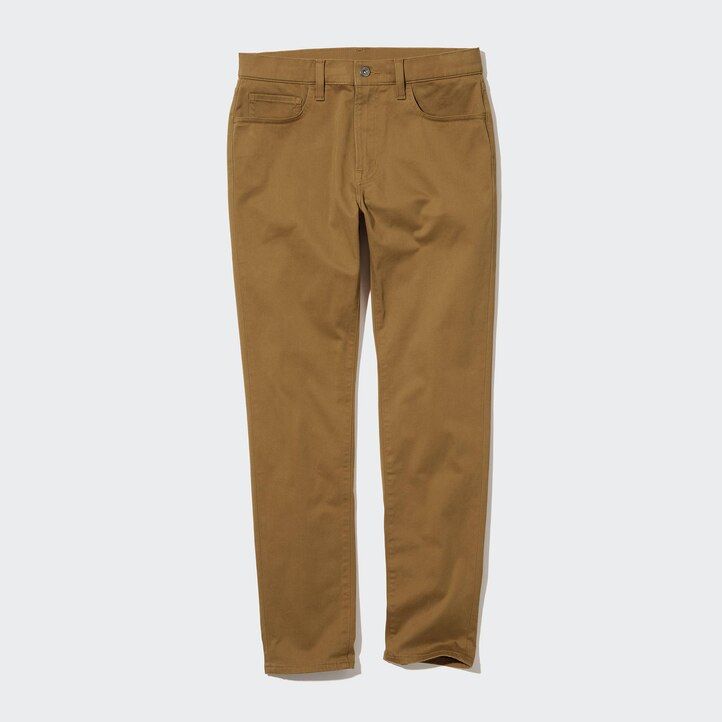 grå uniqlo ultra stretch skinny fit herrjeans i färg