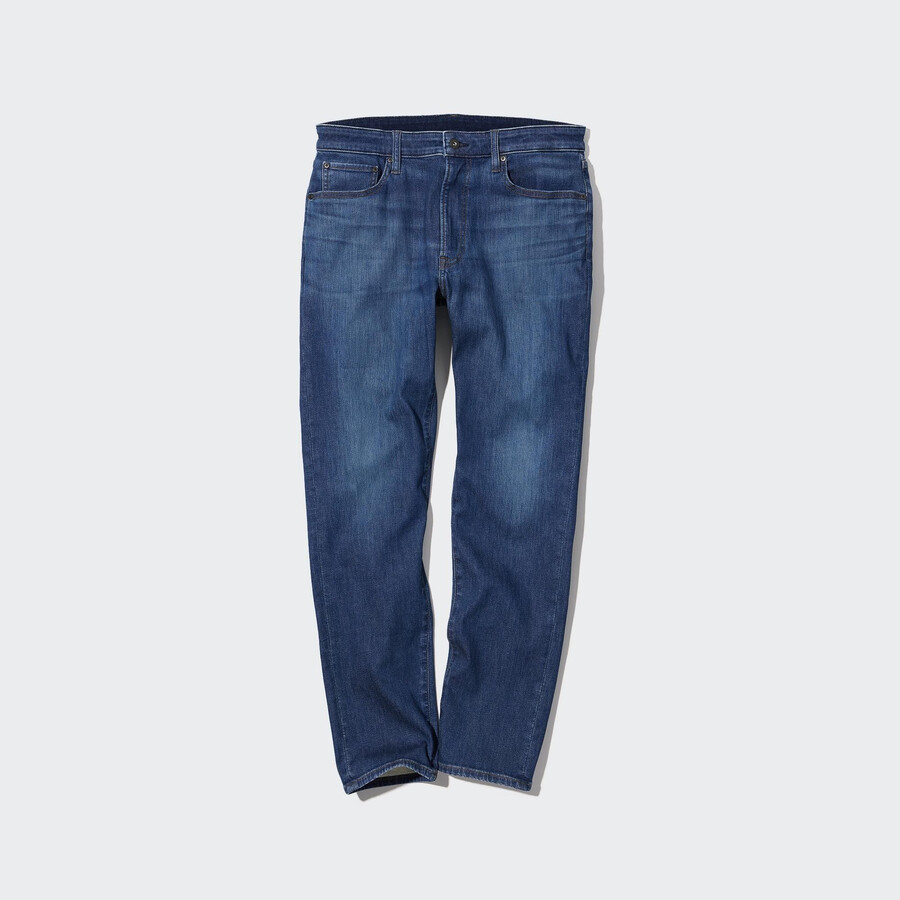 herr uniqlo ezy ultra stretch slim fit jeans blå