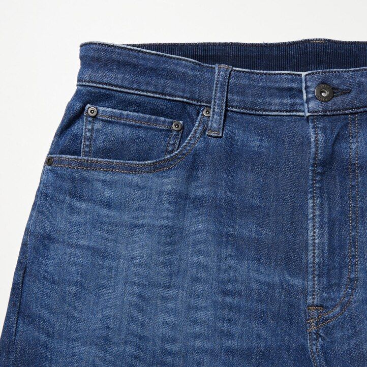 herr uniqlo ezy ultra stretch slim fit jeans blå